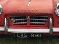 Triumph badge, Herald designation and front grille