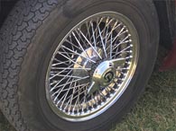 Daimler D-logo spoked wheel